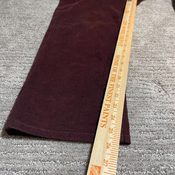 J. Crew Factory Men's Straight Jeans - Rich Burgundy - Picture 3 of 12